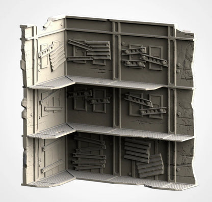 3 floor metal slum