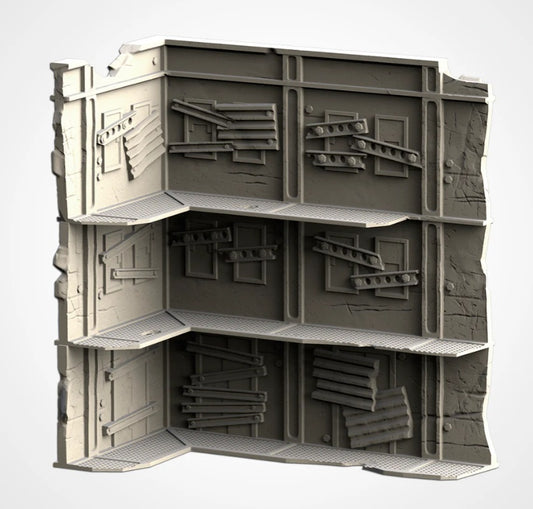 3 floor metal slum