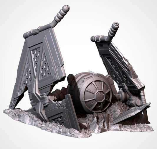 Space fighter wreckage B