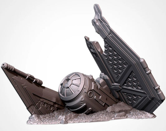 Space fighter wreckage A