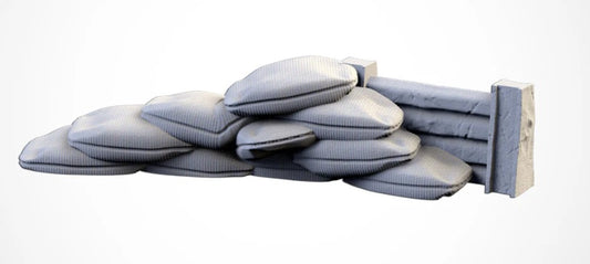 Sandbag wall