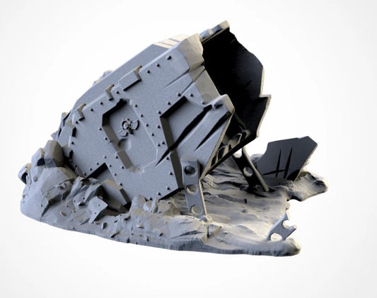 Destroyed troop transport