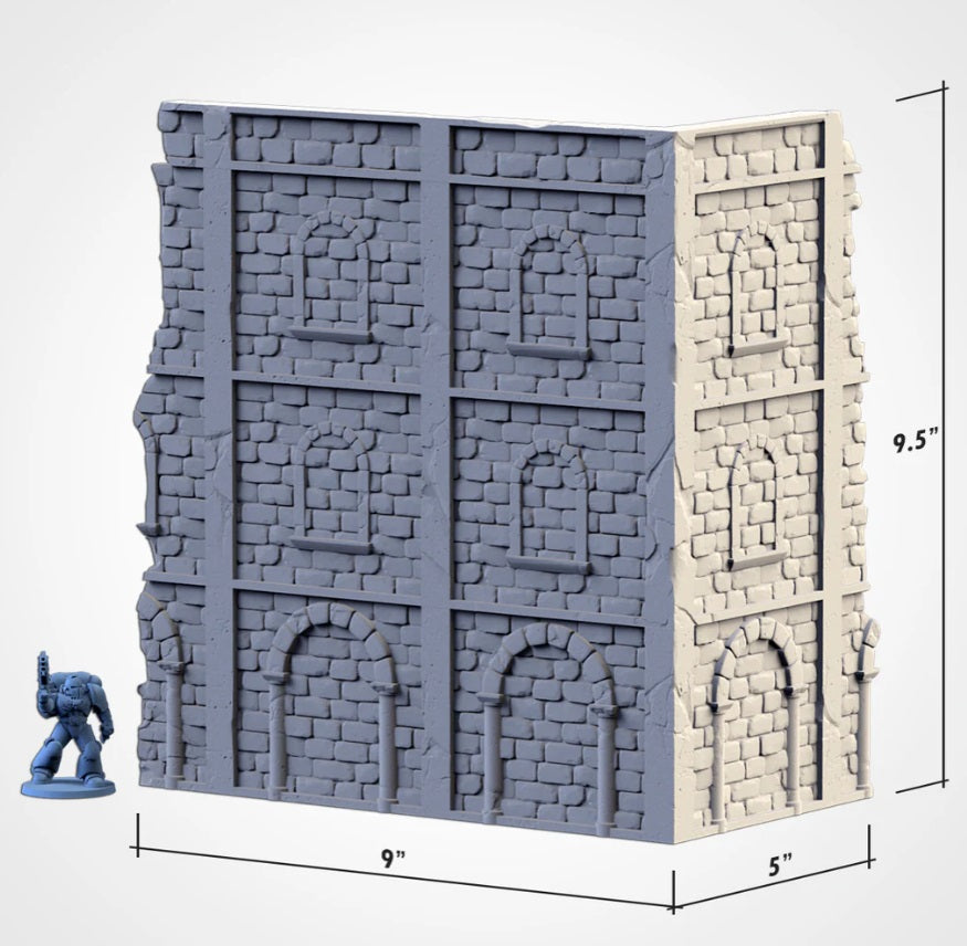 Large bricked up ruin