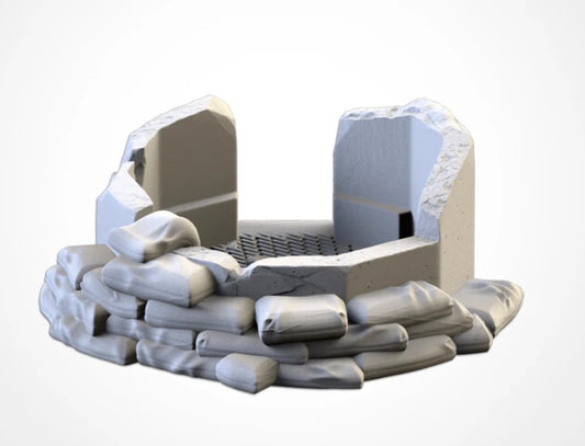 Destroyed bunker