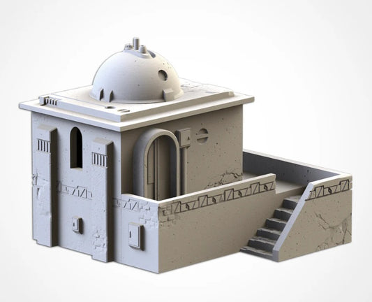 Building with dome and stairs