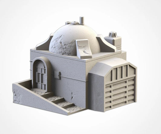 Building with large dome
