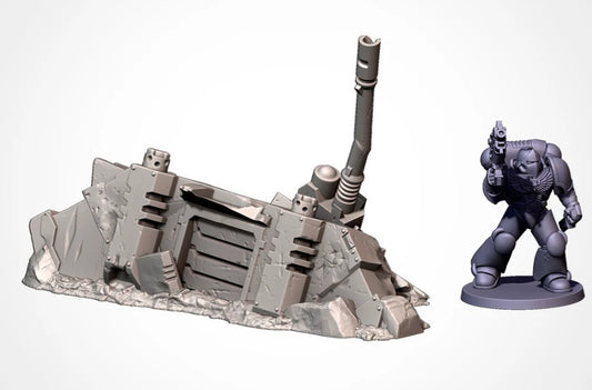 Destroyed tank turret